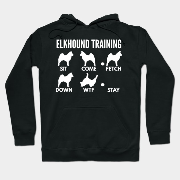 Elkhound Training Norwegian Elkhound Tricks Hoodie by DoggyStyles